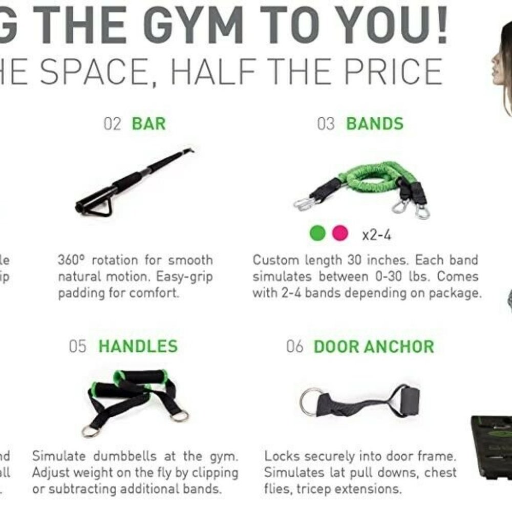 BodyBoss Portable Gym Extra 4 Resistance Band Gift - Picture 12 of 13